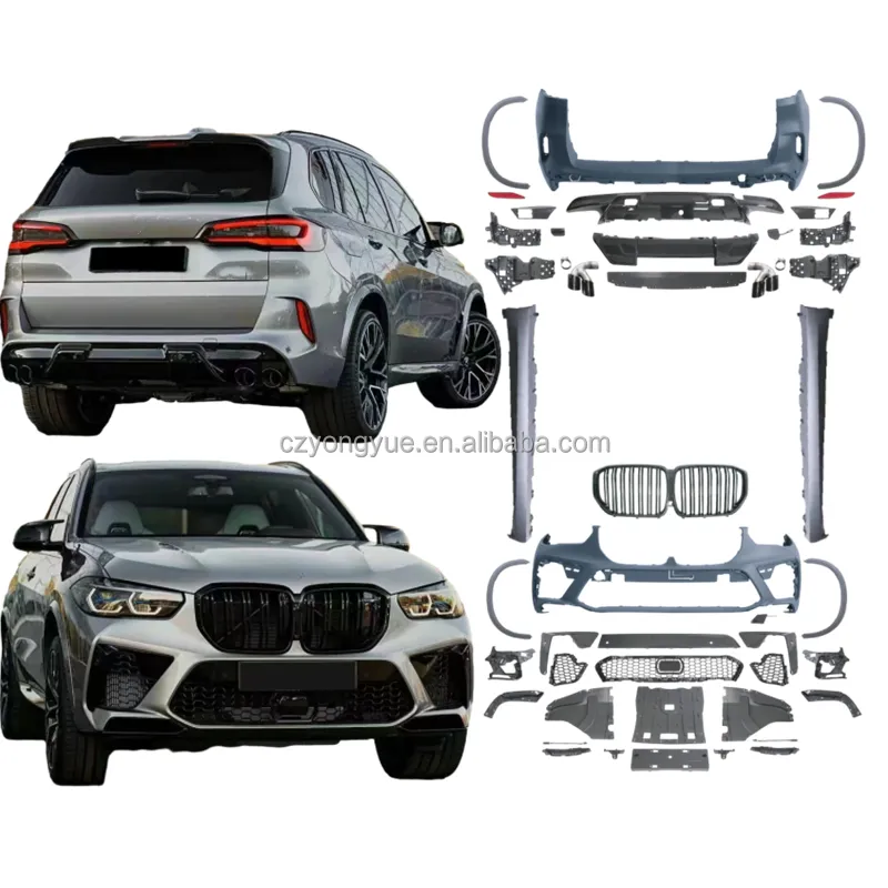 Breites X5 M Sport Upgrade Bodykit Facelift Neue MT Body Kits Full X5M Body Kit für BMW X5 G05 LCI 2018 2019 2020 2021 2022 2023