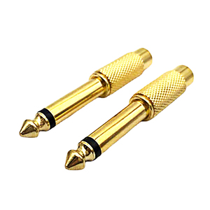 Mạ Vàng 6.35Mm Nam Mono Cắm Để RCA 6.5 Nữ Jack Âm Thanh Adapter Kết Nối Âm Thanh Adapter Chuyển Đổi Cắm - Product Image 3