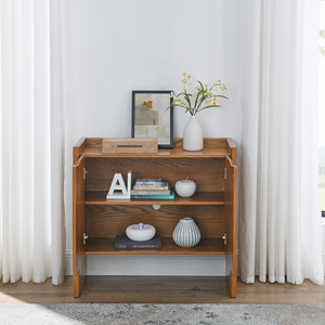 Walnut-colored <b>Sideboard</b> Buffet <b>Cabinet</b> with Storage for Entryway Living Room <b>Kitchen</b> - Product Image 3