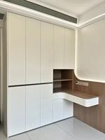Armoire de plain-pied de luxe moderne Style simple Pas cher Conception personnalisée Meubles de maison MDF pour hôtel Dressing Chambre à coucher Accessoire