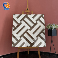Carreaux d'intérieur en marbre poli imitation pierre, texture antidérapante, antibactérienne, résistante aux acides, épaisseur 10 mm, veinage doré, 80x80 cm