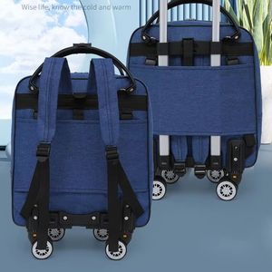 Nueva Bolsa de Viaje Clásica Resistente con Ruedas, Ruedas Giratorias Desmontables, Cierre de Cremallera, Gran Capacidad, Impermeable, Plegable, de Oxford - Product Image 3