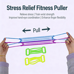 ของเล่นบีบคลายเครียดแบบยืดหยุ่น ขนาด 19 ซม. ทำจาก TPR สีสันสดใส รูปทรงเส้นใย งอได้ นุ่ม ยืดหยุ่น ขายส่ง - Product Image 4