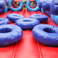 WINSUN Parque Infantil Interior/Exterior, Circuito de Obstáculos Inflable, Castillo Hinchable, Brincolín para Adultos