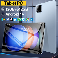 Tablet PC Pad6s de 10.1 Pulgadas a Precio de Fábrica, 12GB+512GB, Pantalla HD, Android 14, Tablet Educativa y de Entretenimiento