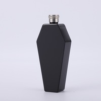 Botella de Agua Portátil Hexagonal de Acero Inoxidable 304, Diseño Creativo, Gruesa, a Prueba de Fugas, de 8 Onzas Líquidas, para Exteriores