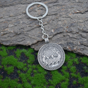 Viking Round Shaped Jewelry Nordic <span class=keywords><strong>Sailer</strong></span> Souvenirs Schiff Nordische Amulett Boot Anhänger Auto Schlüssel bund für Freund Geschenke - Product Image 5