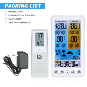 Estación Meteorológica Inalámbrica Automática con Pantalla Digital LCD de Temperatura y Humedad, Reloj Despertador de Pared con Control por Radio, para Uso <span class=keywords><strong>en</strong></span> Interiores y Exteriores - Product Image 6