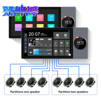 SQ 2026 Nouveau Panneau de Contrôle Intelligent Android à Écran Tactile IPS 7 Pouces, Passerelle Tuya Zigbee, Peut Connecter 8 Haut-parleurs Filaire de Plafond