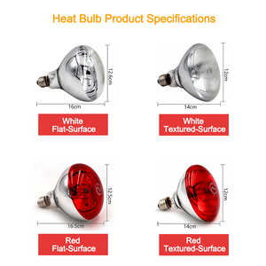<span class=keywords><strong>Lampe</strong></span> <span class=keywords><strong>chauffante</strong></span> infrarouge pour porcelets, émetteur de chaleur à filament épais, spot chauffant infrarouge, ampoules chauffantes pour élevage de volailles et couveuses - Product Image 3