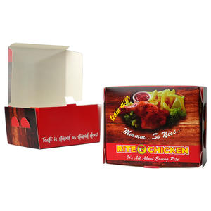 Scatola di imballaggio con ala di pollo per hamburger e patatine fritte con logo personalizzato di fabbrica estrarre scatole di pollo fritto coreano - Product Image 4