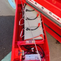 Plataforma Elevadora Hidráulica Berui GTJZ1214, Plataforma de Tijera Eléctrica Móvil de 14 m, Capacidad de Carga de 320 kg para Operaciones Aéreas