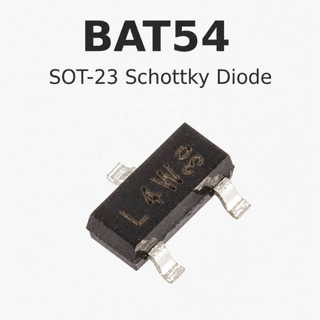 BAT54 SOT-23 Schottky Diode for Signal Clamp and RF Detection