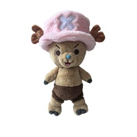 Nouveau produit transfrontalier : Peluches Chibi Q-style Luffy et Chopper, 35 cm, rembourrées en coton PP, unisexe, à partir de 14 ans, Noël