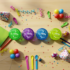 Lot de 250 yo-yos lumineux en plastique LED Lion Wholesale pour fêtes, pour les 8-13 ans, unisexe - Product Image 1
