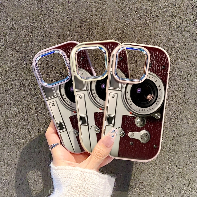 Trending Retro Camera Little Chubby Girl Shell Mobile Accessories Phone case Back Cover for iPhone 15 14 16 17 Pro Max Coque