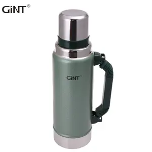 GiNT Stainless Steel Thermal Coffee Carafe with Lid/Double Walled Vacuum Thermos / 12 Hour Heat Retention (Purple, 1.9L)