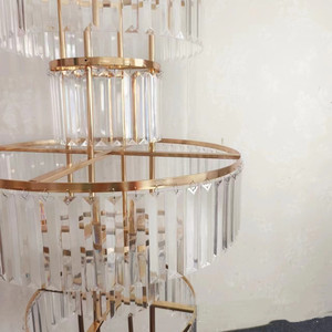 Accessoires de mariage, électroplaqué or, décoration de salle de réception de mariage, hôtel, stand floral à cinq étages pour salle de mariage - Product Image 5