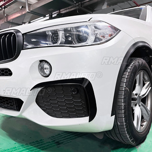 For BMW X5 F15 M Sport 2014-2018 Front Bumper Lip Splitter Fog Lamp <b>Grill</b> Spoiler Cover Air <b>Vent</b> Wind Knife Body Kits - Product Image 6