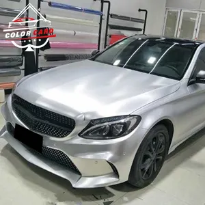 Super Matte Chrome Auto Wrapping Sticker Silver Ice Film Car Wrap Vinyl Metallic Matt Chrome Wrapping Film