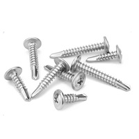 304 and 410 Stainless Steel M4.2 Zinc Coated Round Head Self Tapping Screws Fine Thread Metric Fastener Hardware