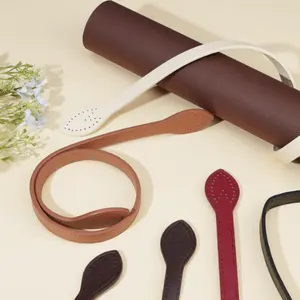 包手柄PU皮革表带，带耳形端孔，用于钱包和手袋DIY包制作用品