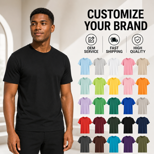 เสื้อยืดผู้ชาย OEM ผ้าฝ้าย 100% ปักโลโก้ตามสั่ง ระบายอากาศได้ดี สไตล์ลำลอง ทรงบ็อกซี่ สำหรับผู้ชาย ผู้ผลิตเสื้อยืดขายส่ง - Product Image 1