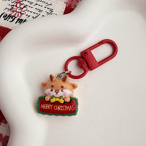 Cartoon Christmas Home Keychain Pin, <b>Cute</b> Santa Gift Backpack Charm, Accessory, Friend Gift - Product Image 3
