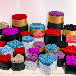 Ingrosso san valentino regalo per la festa della mamma lunga durata di veri e propri fiori immortali stabilizzati per sempre eterna conservata rosa in scatola - Product Image 5