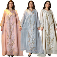 Robe de soirée musulmane pour femmes, Abaya Jalabiya, robes longues de soirée, paillettes, Abayas marocaines, Kaftan, Islam, Vestidos, robe longue arabe