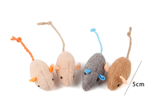 Juguetes interactivos para mascotas ecológicos para exteriores, superventas de fábrica, gatito no tóxico, piel de conejo, gato, ratón, hierba gatera con estilo Simple - Product Image 2