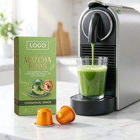 Capsules de thé vert matcha aromatisées en vrac, compatibles Nespresso, de qualité cérémoniale, marque privée personnalisée, OEM