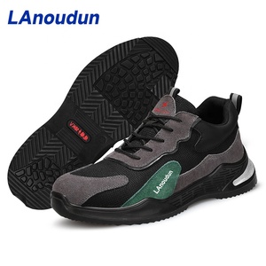 Pour GUYISA 10KV chaussures de sécurité isolées <span class=keywords><strong>Anti</strong></span>- Smash et <span class=keywords><strong>Anti</strong></span>-perçage coupe basse noir gris embout en fibre de verre Standard européen pour Win - Product Image 2