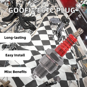 GOOFIT Nouveau lot de 4 bougies d'<span class=keywords><strong>allumage</strong></span> E6TC à décharge de surface 4 voies pour cyclomoteurs et motos <span class=keywords><strong>50cc</strong></span> 70cc 90cc 110cc - Product Image 2