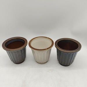 Bắc Âu Phong Cách Màu Xanh Lá Cây Gốm Hoa <span class=keywords><strong>Container</strong></span> Làm Bằng Tay Thời Trang Trong Nhà Nhà Máy Hoa Nồi Bán Buôn Kit Thiết Kế Lọ Hoa - Product Image 3