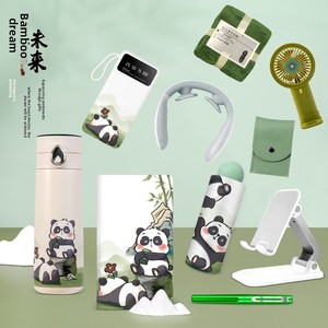 Ensemble cadeau Dream Chasing Future Panda, sac en toile personnalisé, article promotionnel d'entreprise, souvenir du Nouvel An chinois - Product Image 2