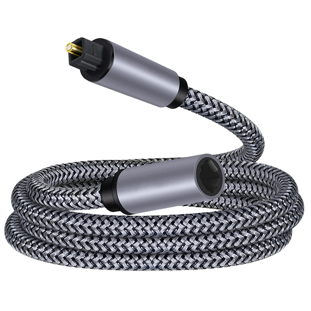 DVI Fiber Digital Toslink Extender Cable PVC Jacket Male to Female Optical Audio Extension for DVD Player Sound Bar/TV/PS4/Xbox