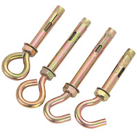 Cheville à expansion, cheville à coin, cheville murale, acier au carbone zingué jaune 4.8, écrou robuste M6-M20, pour béton, maçonnerie, garde-corps 150