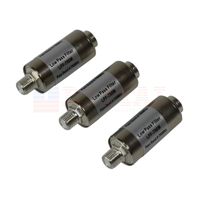 Waterproof High Return Loss Band Pass Filter 5-790MHz LPF CATV High Pass Filter