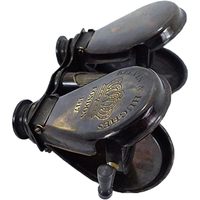 Jumelles en laiton pliantes de poche antique télescope en verre d'espionnage à double feuille nouvellement fabriqué pour cadeaux et objets de collection