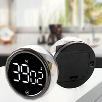 Temporizador Digital LED para Cocina, Ducha, Estudio, Cronómetro, Reloj Despertador, Magnético, Electrónico, Temporizador de Cuenta Regresiva para Cocinar, Nuevo