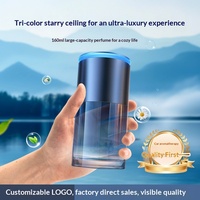 Diffuseur d'aromathérapie automobile best-seller avec lumière ciel étoilé tricolore à IA, alimentation USB, évaporation naturelle, élimination des odeurs intérieures