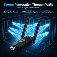 Répéteur WiFi USB 300 Mbps 2,4 GHz Portable, Extension de Portée Sans Fil avec Deux Antennes à Gain Élevé, Amplificateur de Signal Longue Portée OEM