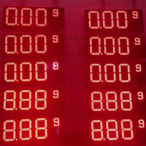 Afficheur de temps et de température à LED vert ambre rouge 88:88, 7 segments, <span class=keywords><strong>4</strong></span> chiffres, affichage numérique, extérieur - Product Image 2