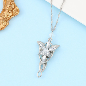 Collana con Ciondolo Stella della Notte Oscura, Il Signore degli Anelli, in Lega di Zinco con Catena in Bambù, Principessa Elfica - Product Image 6