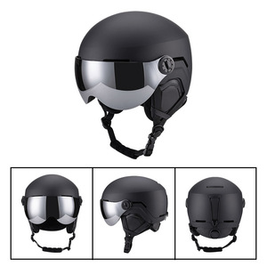 CE EN1077 OEM In Mold <span class=keywords><strong>Casco</strong></span> de protección para la cabeza de invierno Esquí Snowboard <span class=keywords><strong>Casco</strong></span> para adultos con gafas - Product Image 2