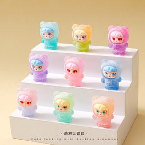 شخصيات كرتونية لطيفة وصغيرة من القطيفة على شكل دمى للتعليق على المفاتيح، هدايا مفاجئة للأطفال في أكياس عمياء - Product Image 6