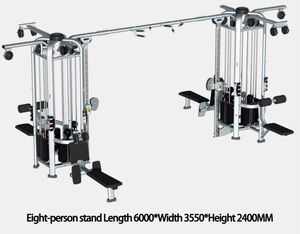 Thiết bị tập thể dục thương mại Chất lượng cao nhiệm vụ nặng nề rừng 8 trạm unisex tất cả trong một cáp chéo đa chức năng cân miễn phí - Product Image 2