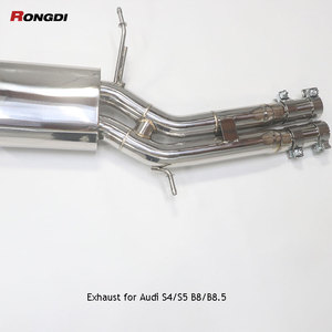 Échappement Catback Valvetronic de haute qualité pour Audi <span class=keywords><strong>S4</strong></span> S5 <span class=keywords><strong>B8</strong></span> <span class=keywords><strong>B8</strong></span>.<span class=keywords><strong>5</strong></span> 3.0T 2007-2017 Silencieux à soupapes Télécommande avec embouts d'échappement - Product Image 2