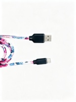 Câble de données imprimé en cuir PU de haute qualité, nouveau style, avec charge rapide 2A pour iPhone et Type-C Todugu T-155